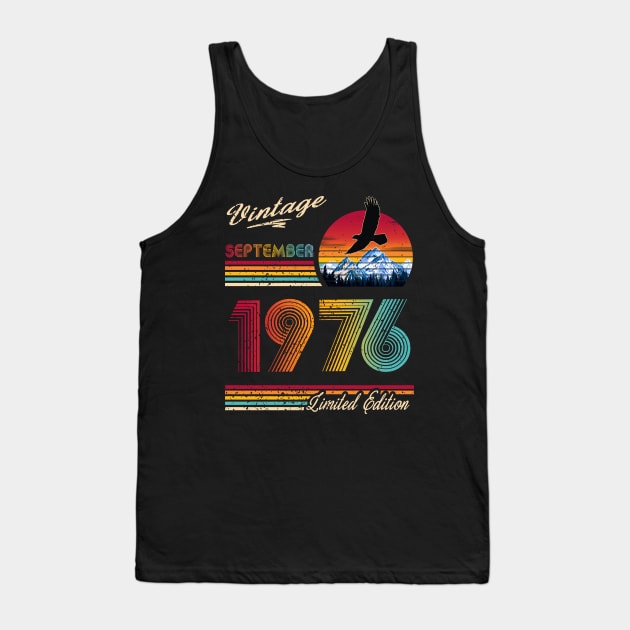 September 1976 Birthday Tank Top by Green Splash